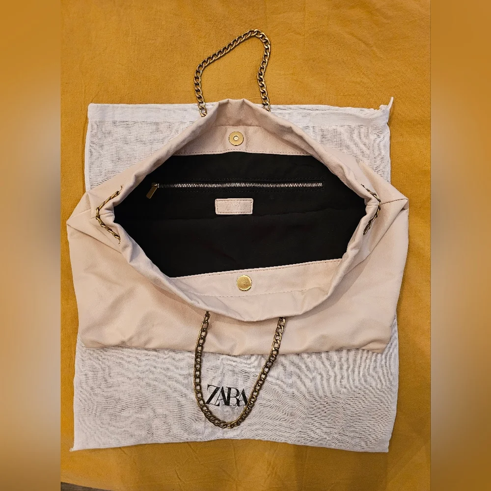 Zara Chain Strap Tote (Cream Colour) - Picture 2 of 9